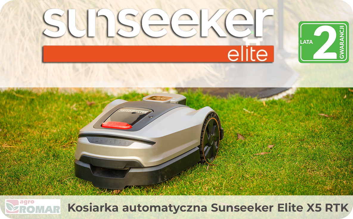 Sunseeker Elite X5 RTK – nowoczesny robot koszący z nawigacją RTK na dużym trawniku